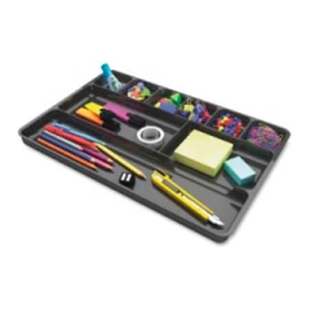 Deflecto Deflect-o Desk Drawer Organizer 14" x 9" Black 38104